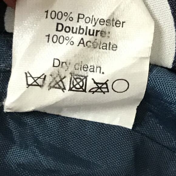 J. Crew Printed Shift Sun Dress Navy Blue White Dot Sleeveless Mini Dress sz 2 - Picture 12 of 12